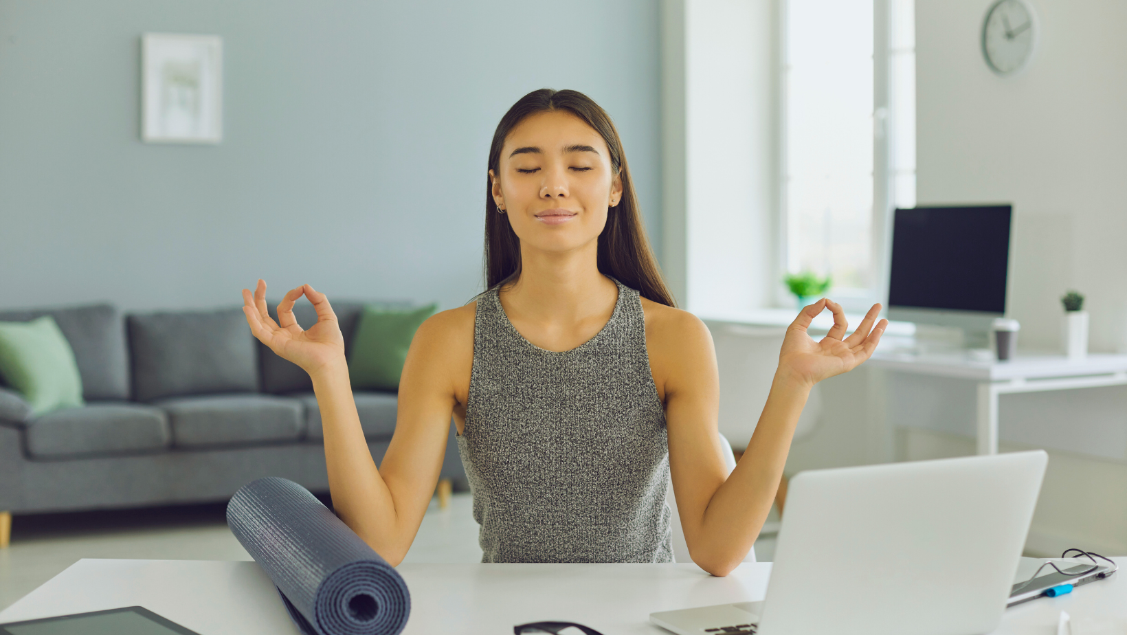 Woman mindfulness meditation